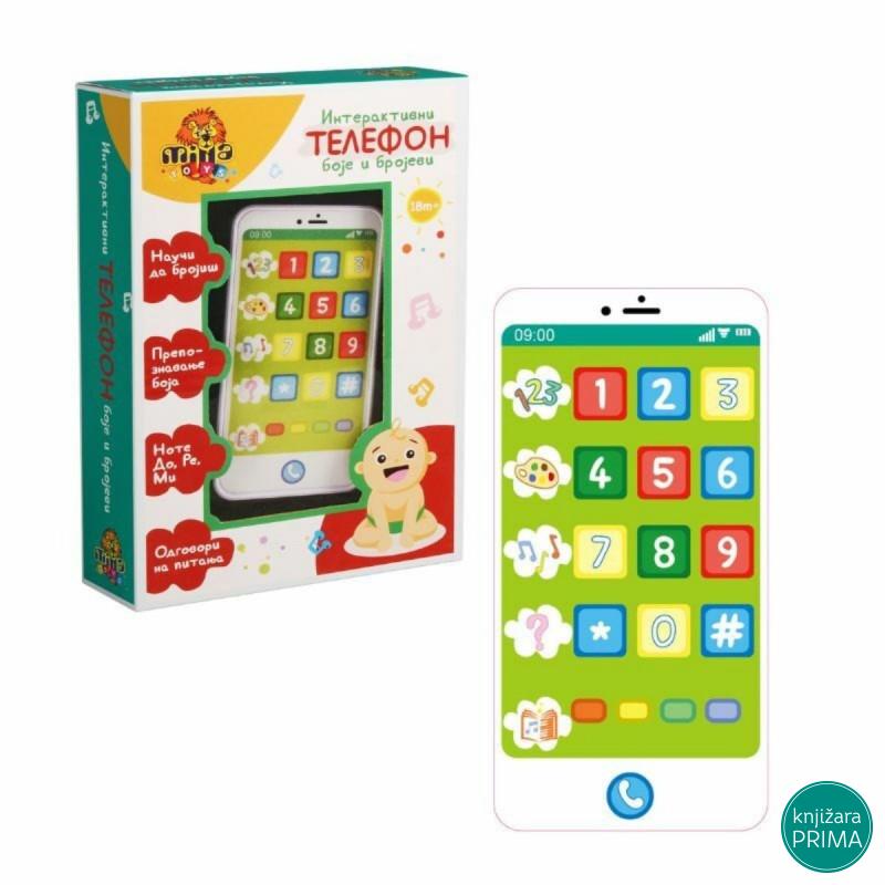 Interaktivni telefon boje i brojevi 