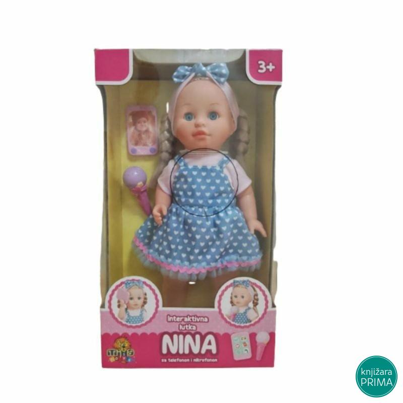 Interaktivna lutka beba Nina sa telefonom i mikrofonom 