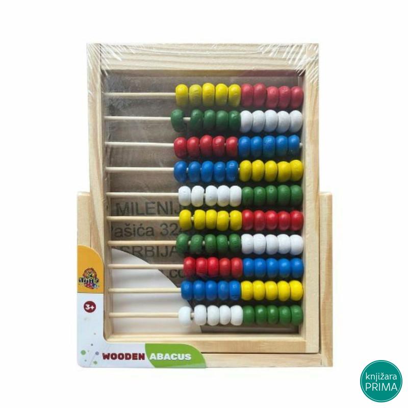 Drvena računaljka sa perlicama 