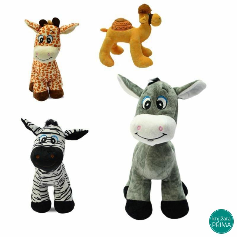 Plišana igračka kamila magarac zebra žirafa 