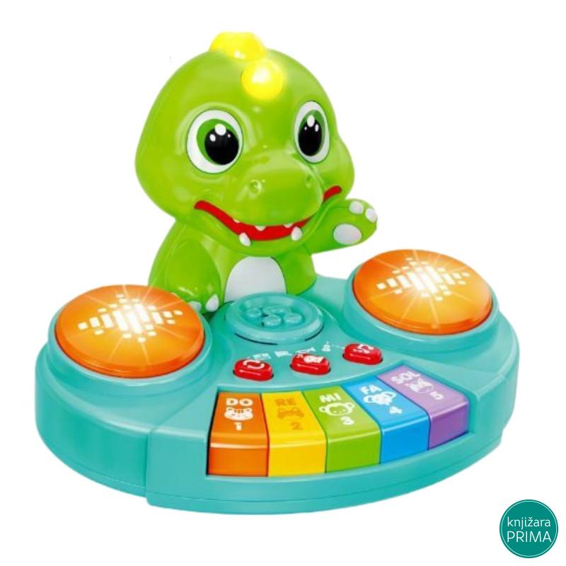 Interaktivni muzički dinosaurus klavir i bubanj 