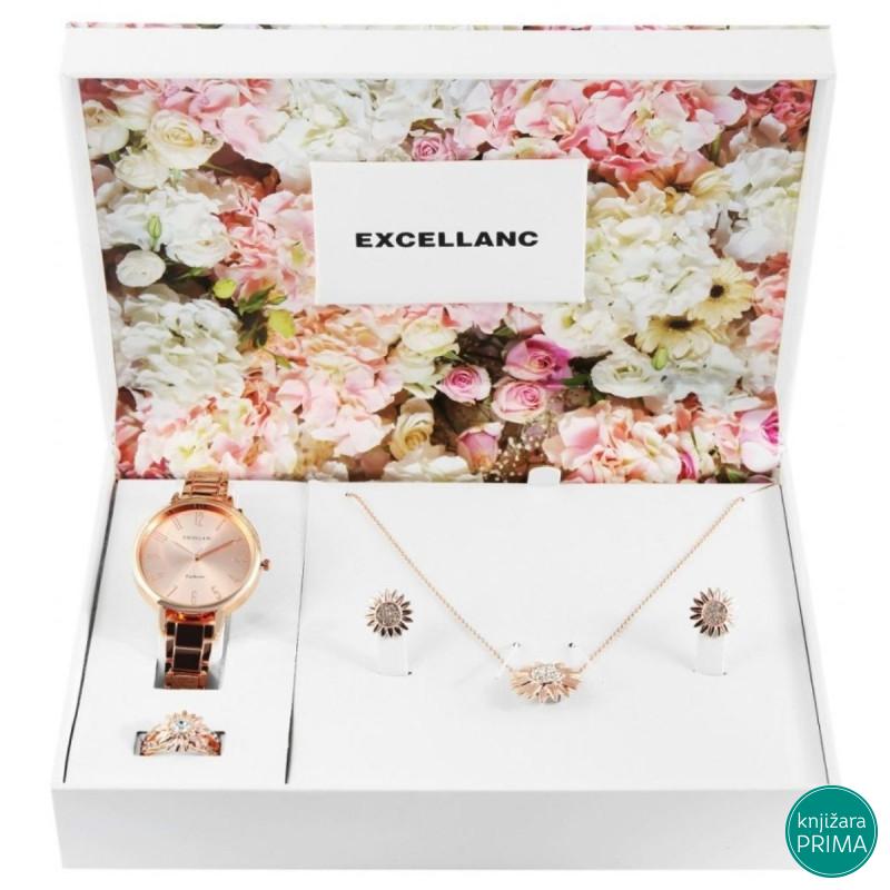 Ženski poklon set EXELLANC sat i nakit 