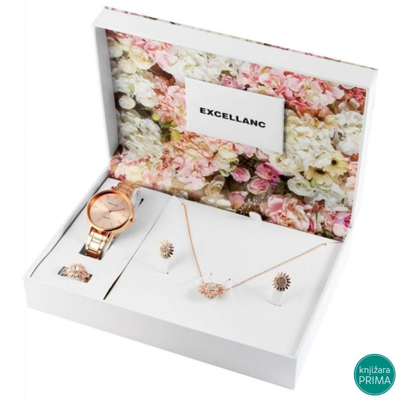 Ženski poklon set EXELLANC sat i nakit 