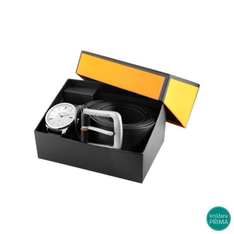 Muški poklon set EXELLANC sat i kaiš 