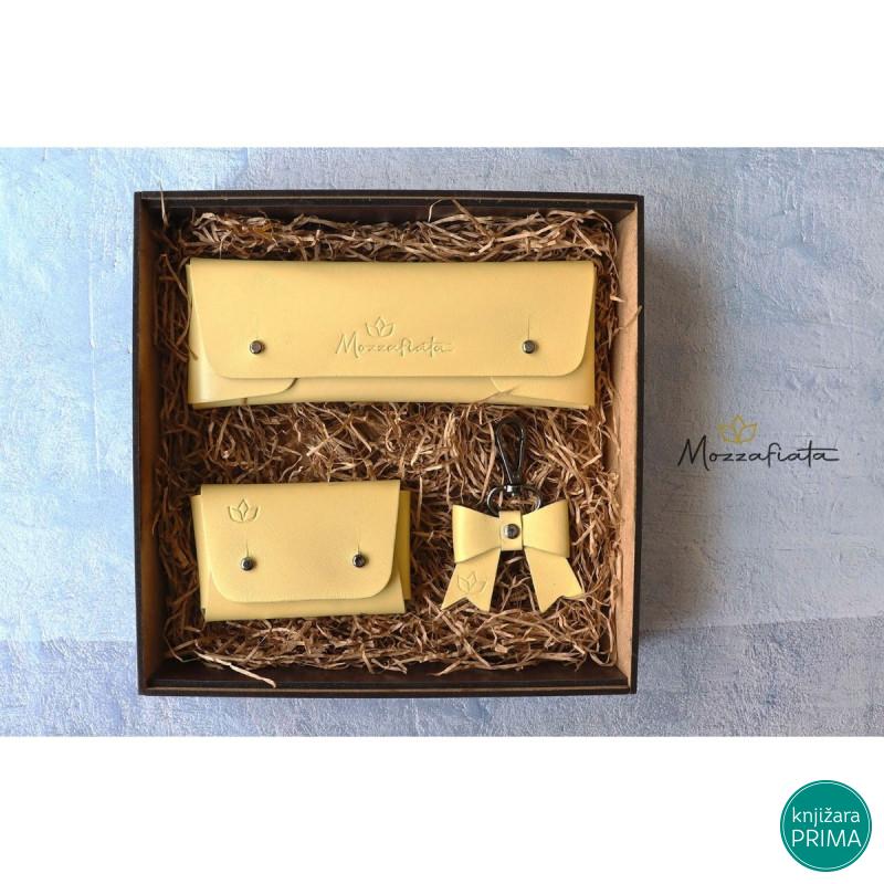 Novčanik, privezak i futrola za naočare MOZZAFIATA Naomi gift box 
