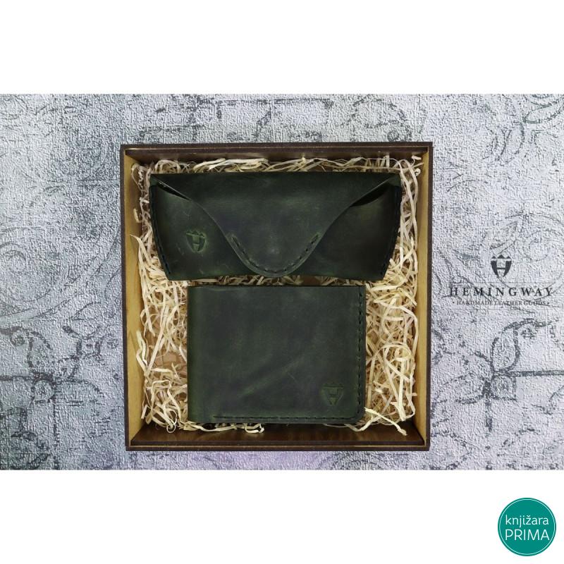 Novčanik i futrola za naočare HEMINGWAY Irishman gift box 