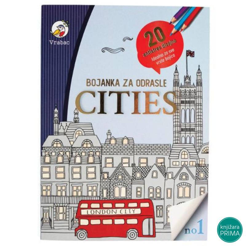 Bojanka za odrasle VRABAC Cities 
