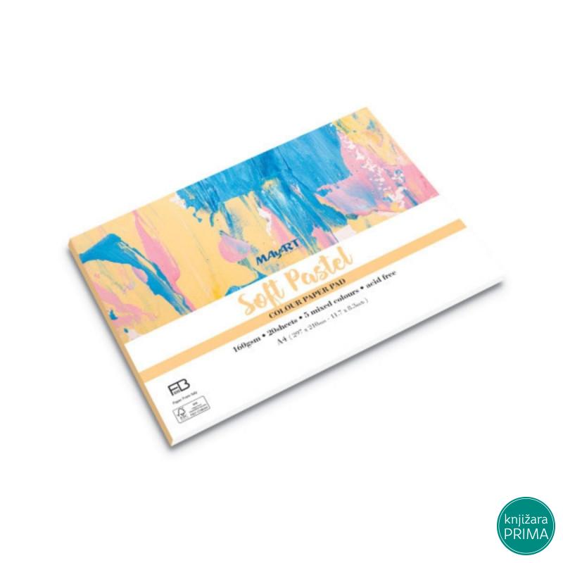Blok za crtanje mix soft pastel colors A4 20L 