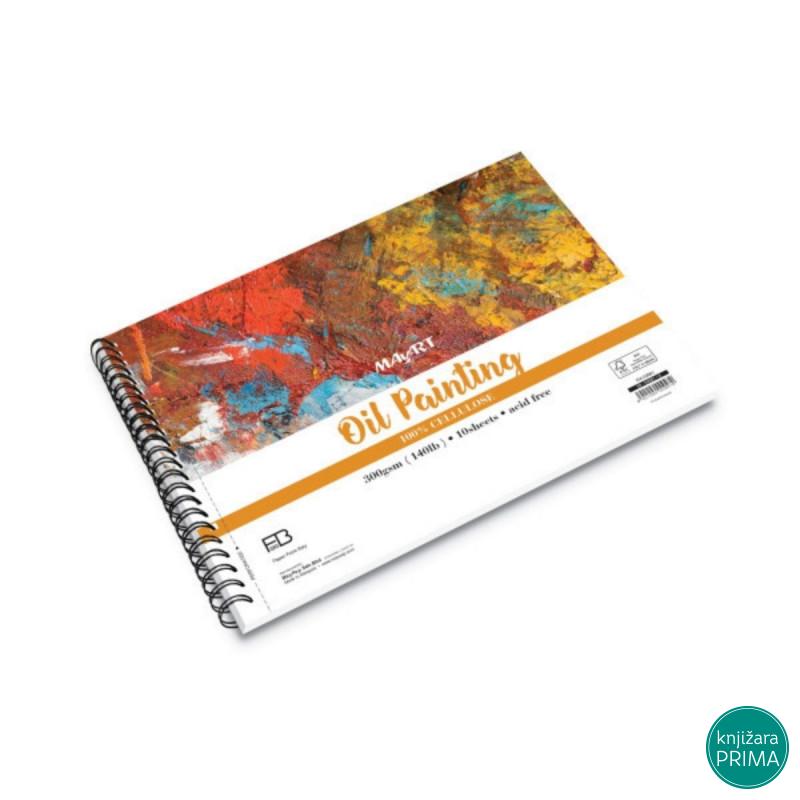 Blok za uljane sa spiralom A3 10L 300G 