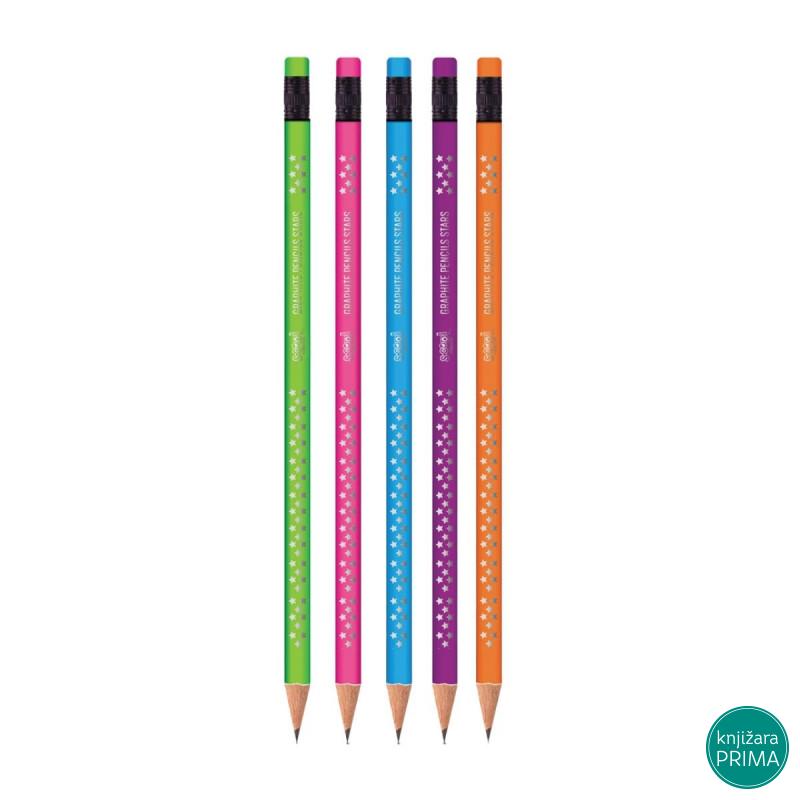 Grafitna olovka SCOOL HB Star sa gumicom 