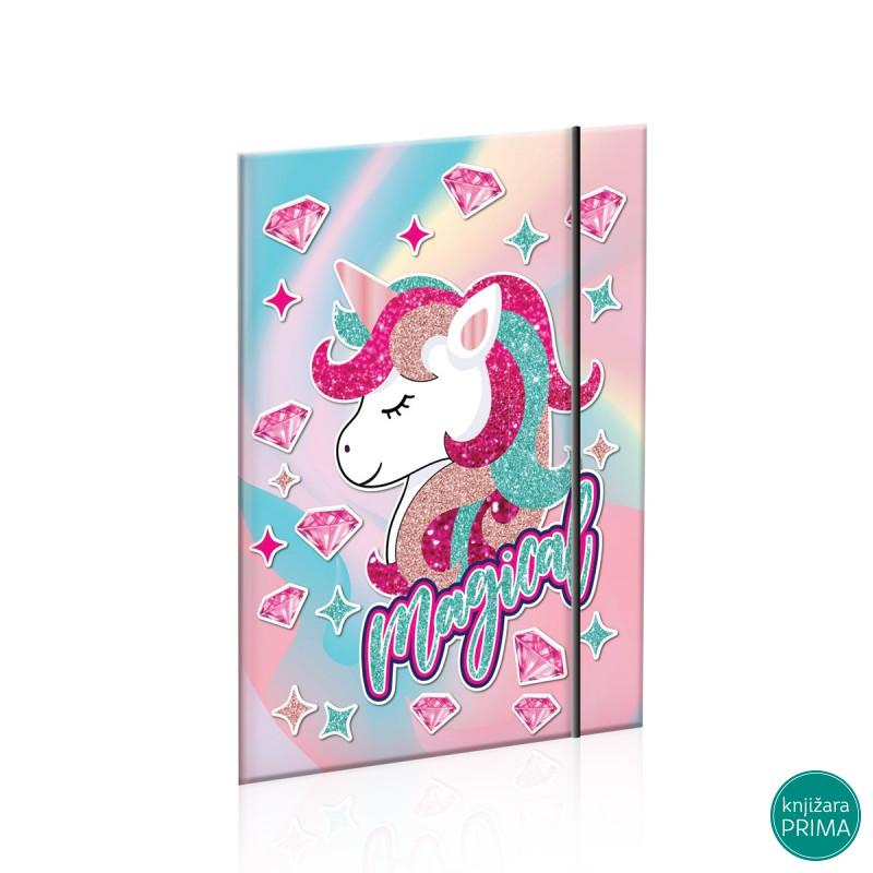 Fascikla A4 SCOOL hologram Unicorn 