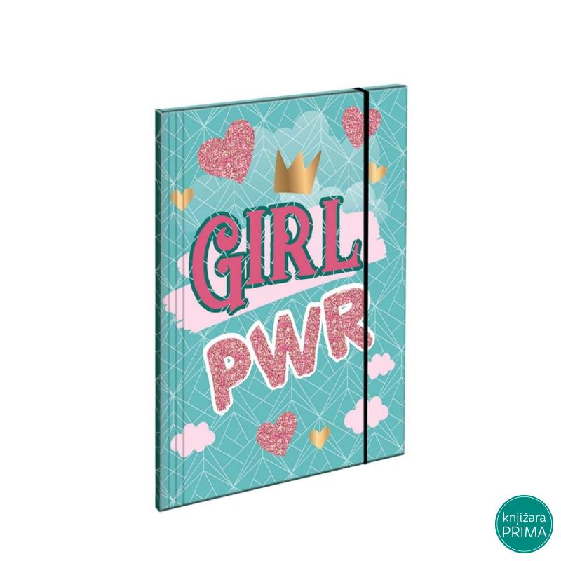 Fascikla A4 SCOOL Glitter - Girl Power 
