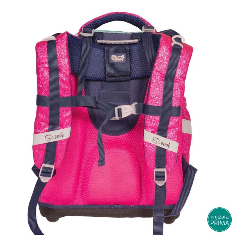 Anatomski ranac SCOOL - Unicorn Dark Blue 