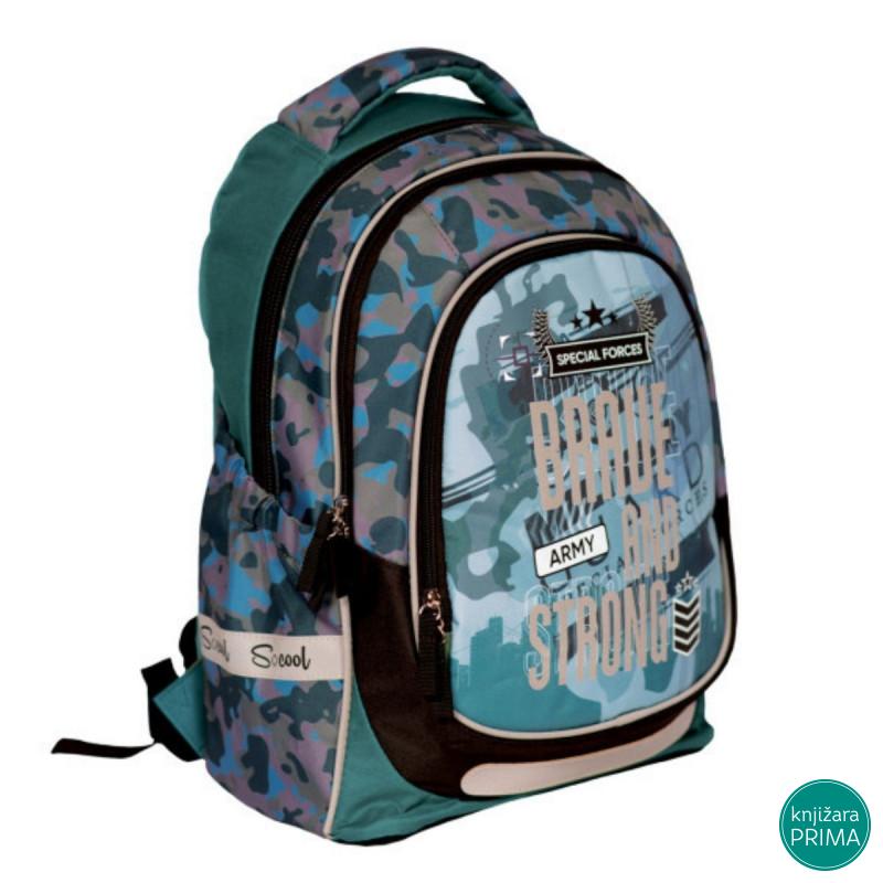 Anatomski ranac SCOOL Light - Brave and Strong 