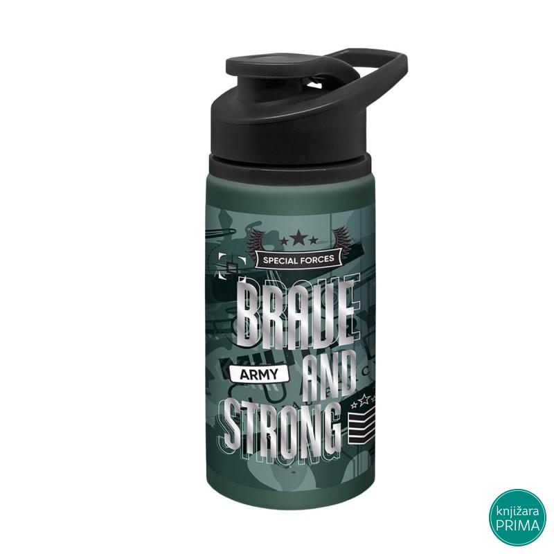 Aluminijumska flašica SCOOL - Brave and Strong 500ml 