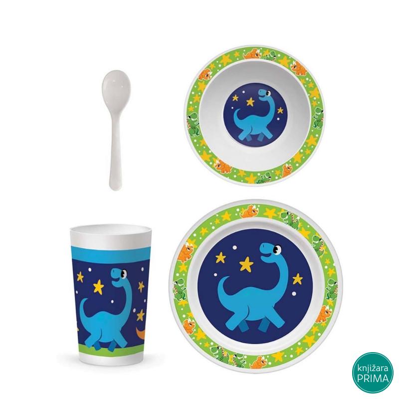 Set za jelo SCOOL Baby - Dino 