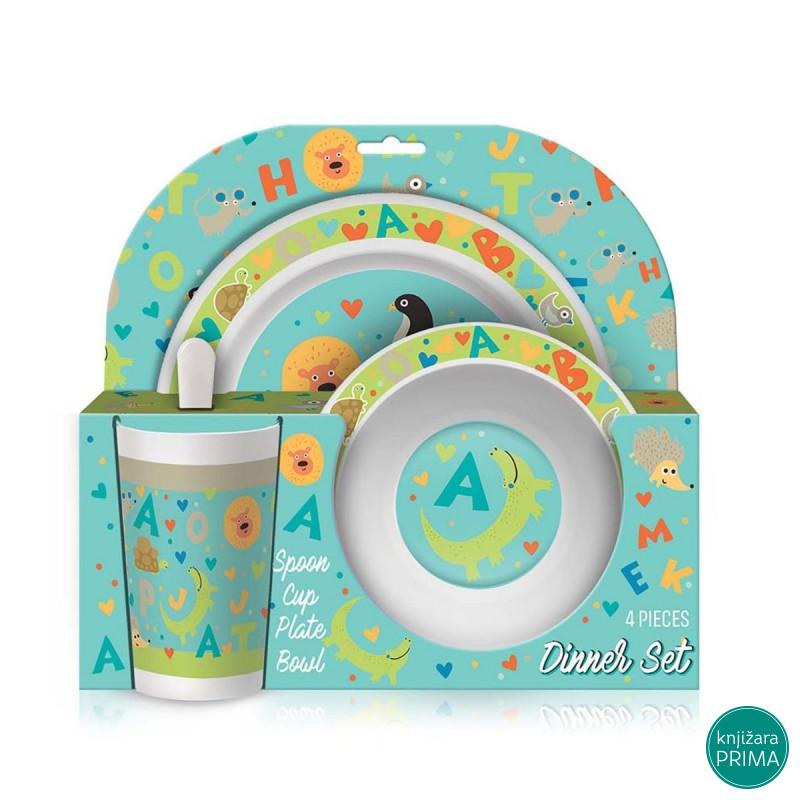Set za jelo SCOOL Baby - Letters 