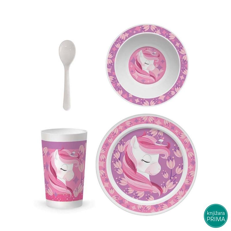 Set za jelo SCOOL Baby - Unicorn 
