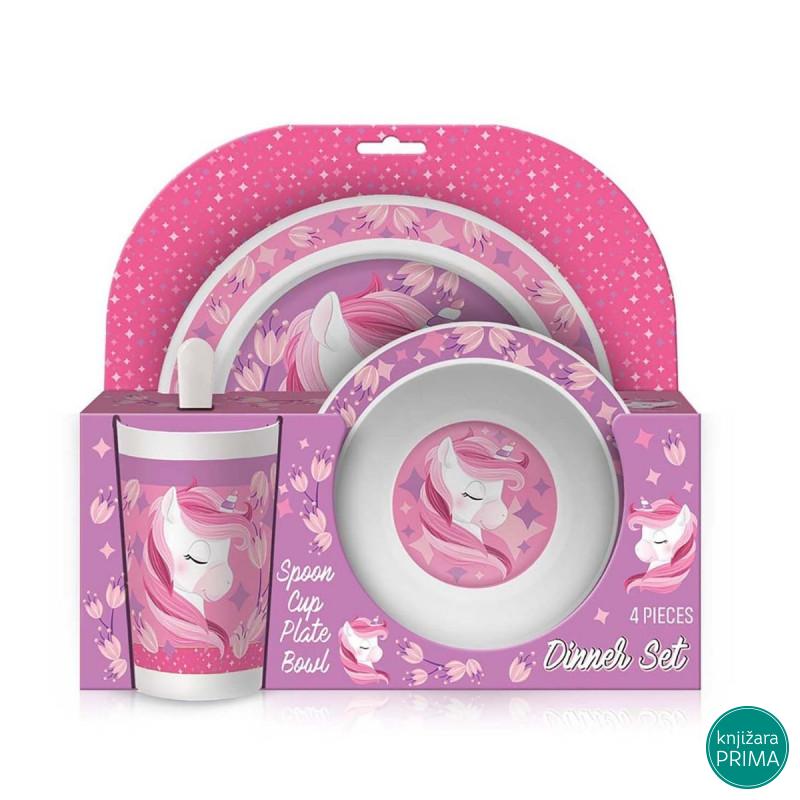 Set za jelo SCOOL Baby - Unicorn 