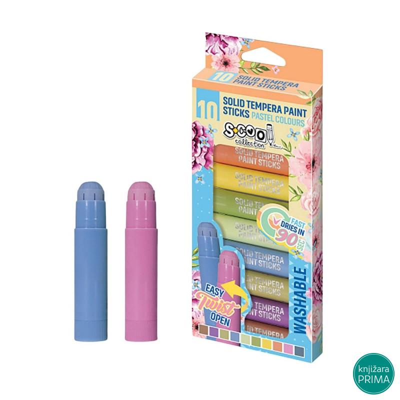 Tempere 10 SCOOL Pastel u stiku 