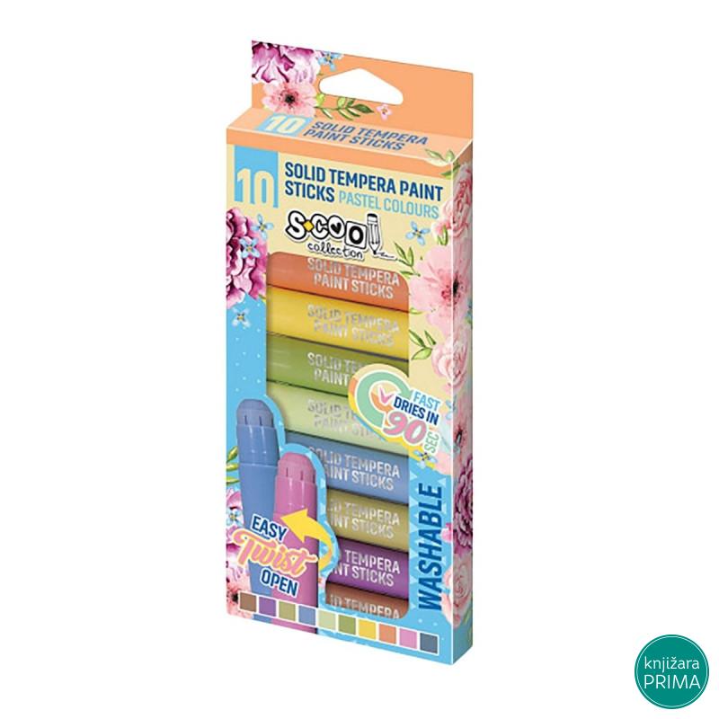 Tempere 10 SCOOL Pastel u stiku 