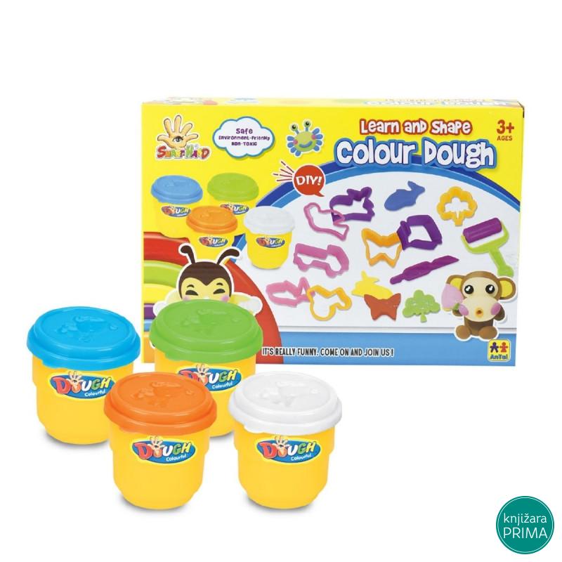 Plastelin Color Dough 4x60g 