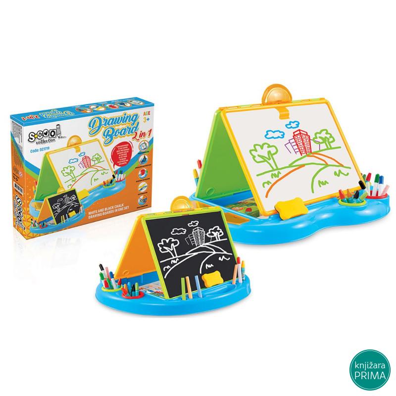 Tabla za crtanje SCOOL 2u1 