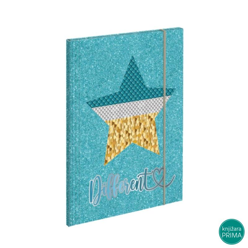 Fascikla A4 SCOOL hologram Star 