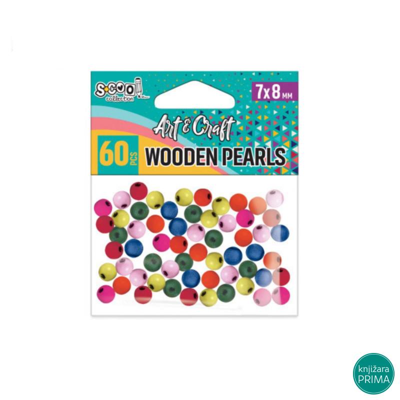 Drvene perle u boji - Scool craft 