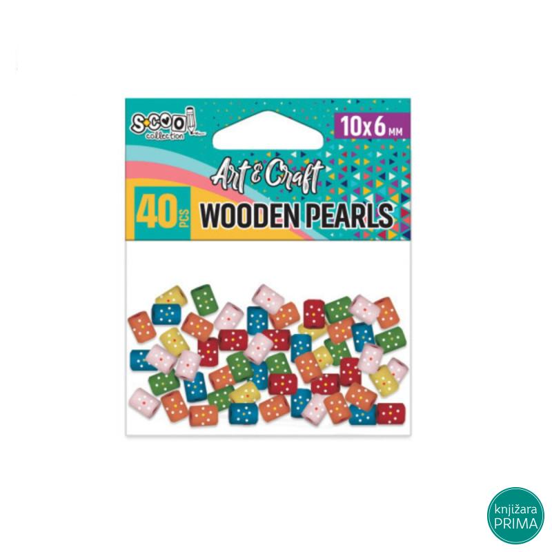 Drvene perle u boji - Scool craft 