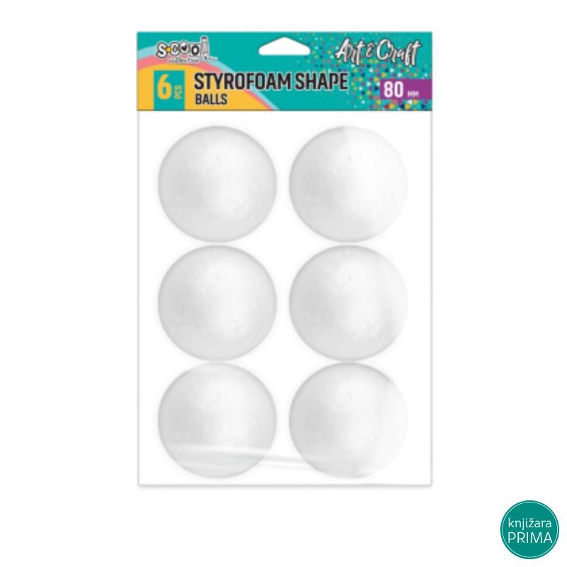 Kugle od stiropora - Scool craft 