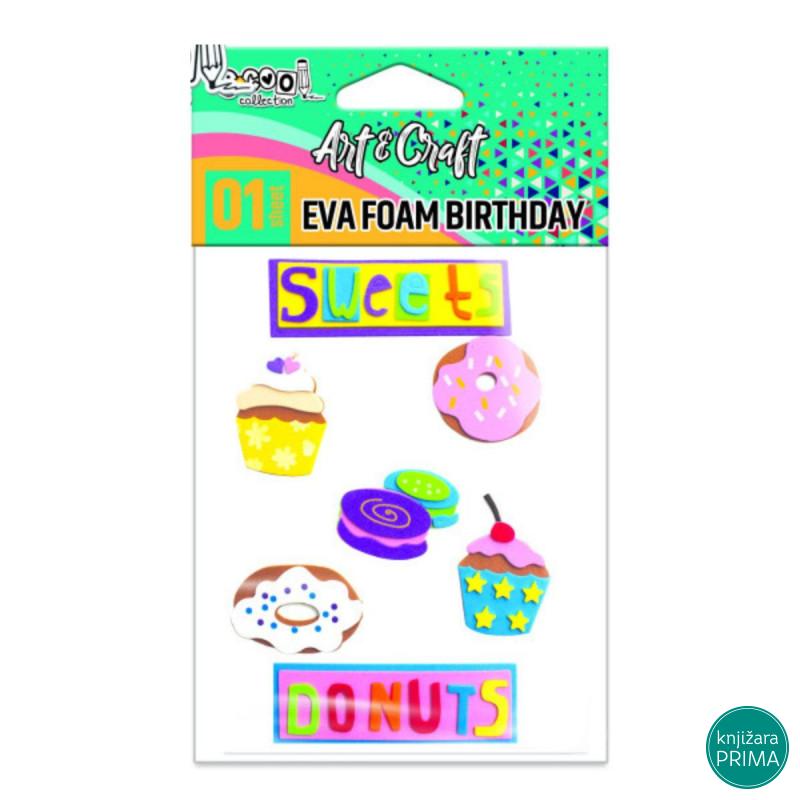 Stikeri od eva pene slatkiši - Scool craft 