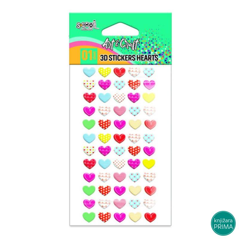 Stikeri srca - Scool craft 