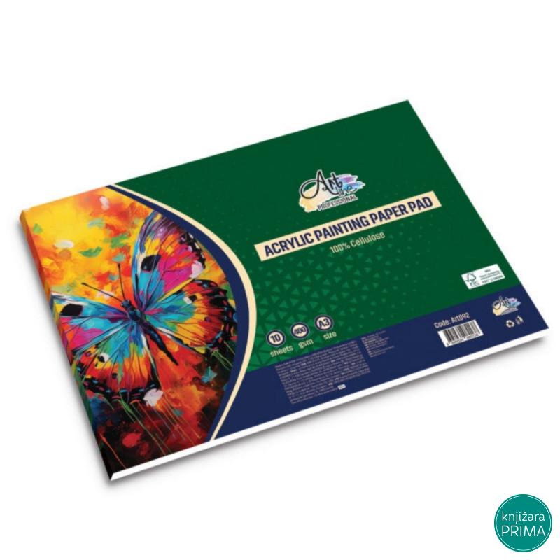 Blok za akrilne boje A3 10L 400 landscape 