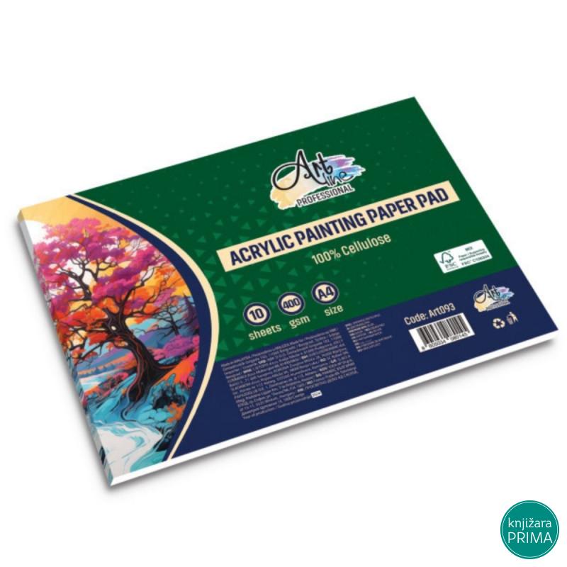 Blok za akrilne boje A4 10L 400 landscape 