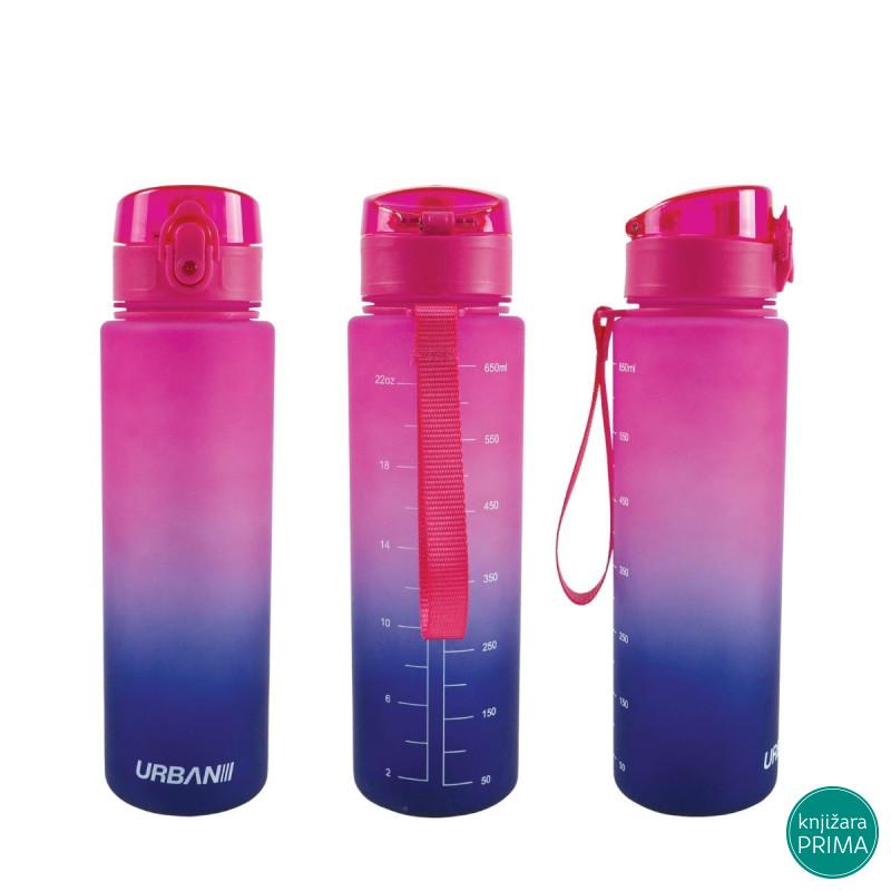 Flašica za vodu PVC 700 ml – Urban pink | SCOOL 