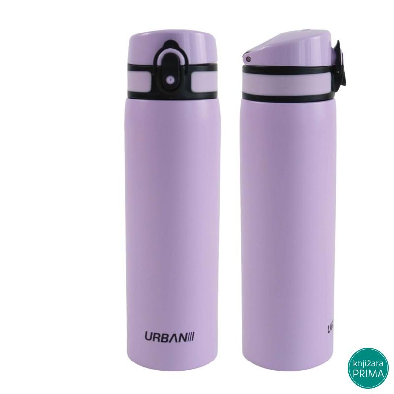 Flašica za vodu metalna 600 ml – Urban ljubičasta | SCOOL 