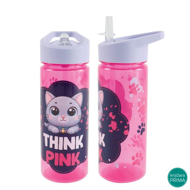 Flašica za vodu PVC 600 ml – Think Pink | SCOOL 
