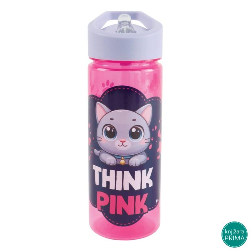 Flašica za vodu PVC 600 ml – Think Pink | SCOOL 
