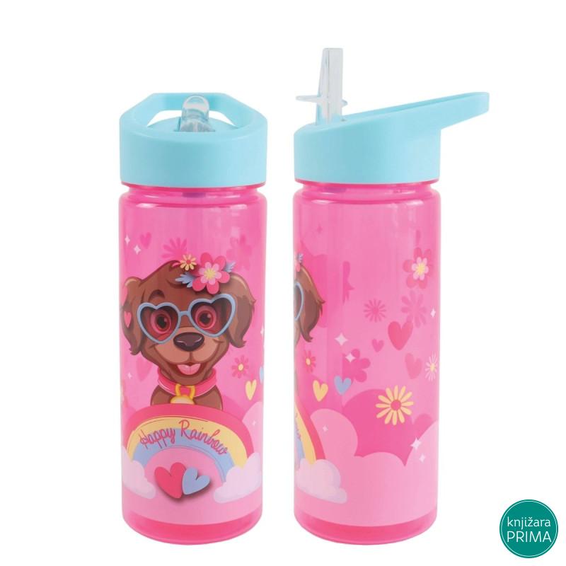 Flašica za vodu PVC 600 ml – Happy Rainbow | SCOOL 