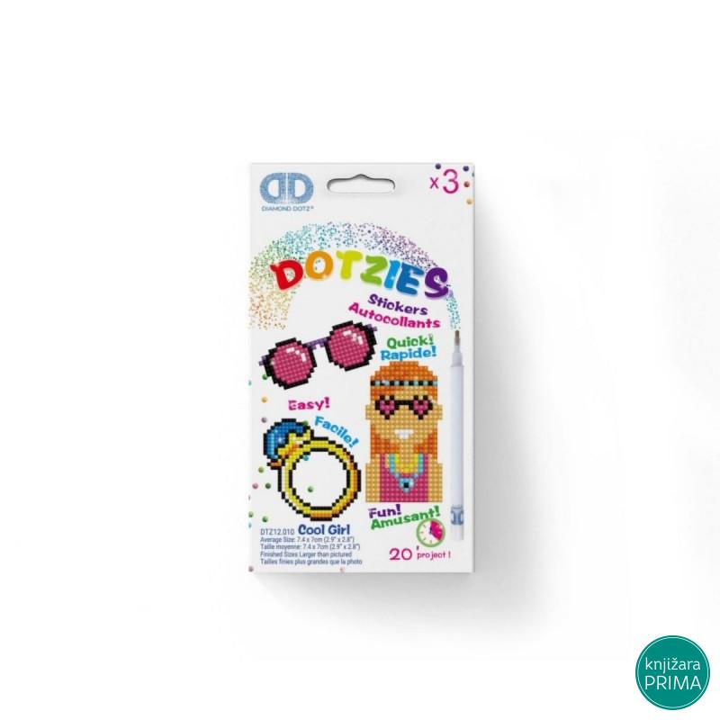 Ukrasi tačkicama DOTZIES stikere - Cool Girl 