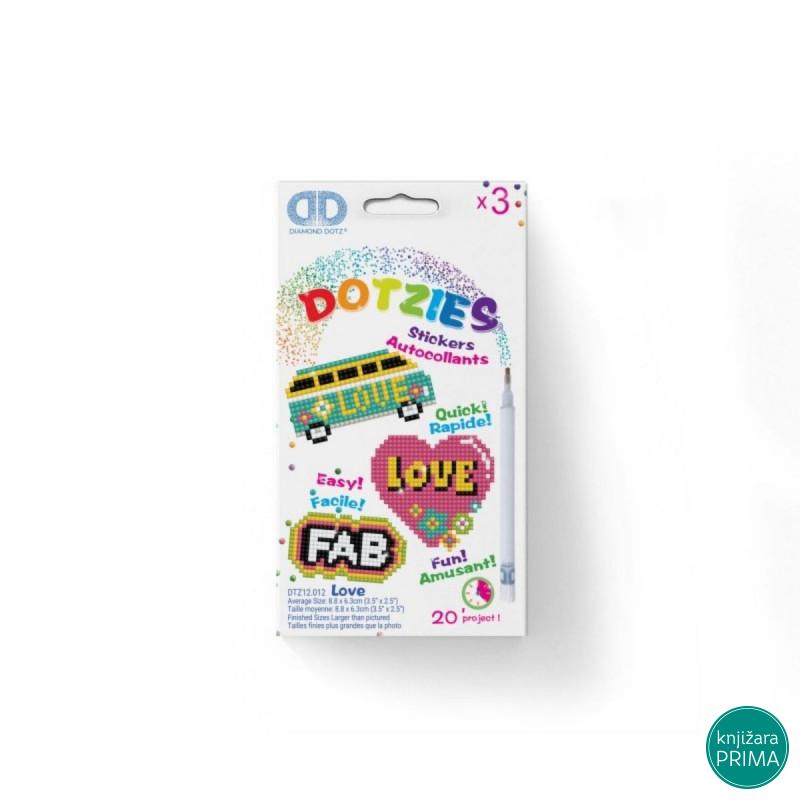 Ukrasi tačkicama DOTZIES stikere - Love 