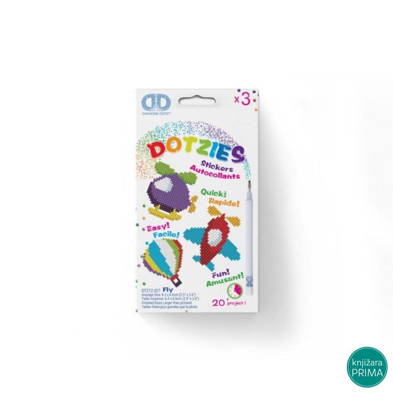 Ukrasi tačkicama DOTZIES stikere - Hot Air Balloon - Plane - Helicopter 