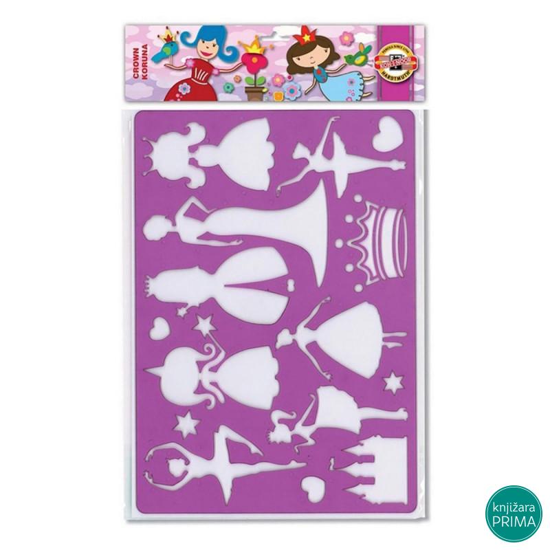 Šabloni za crtanje KOH-I-NOOR princeze i kraljice 