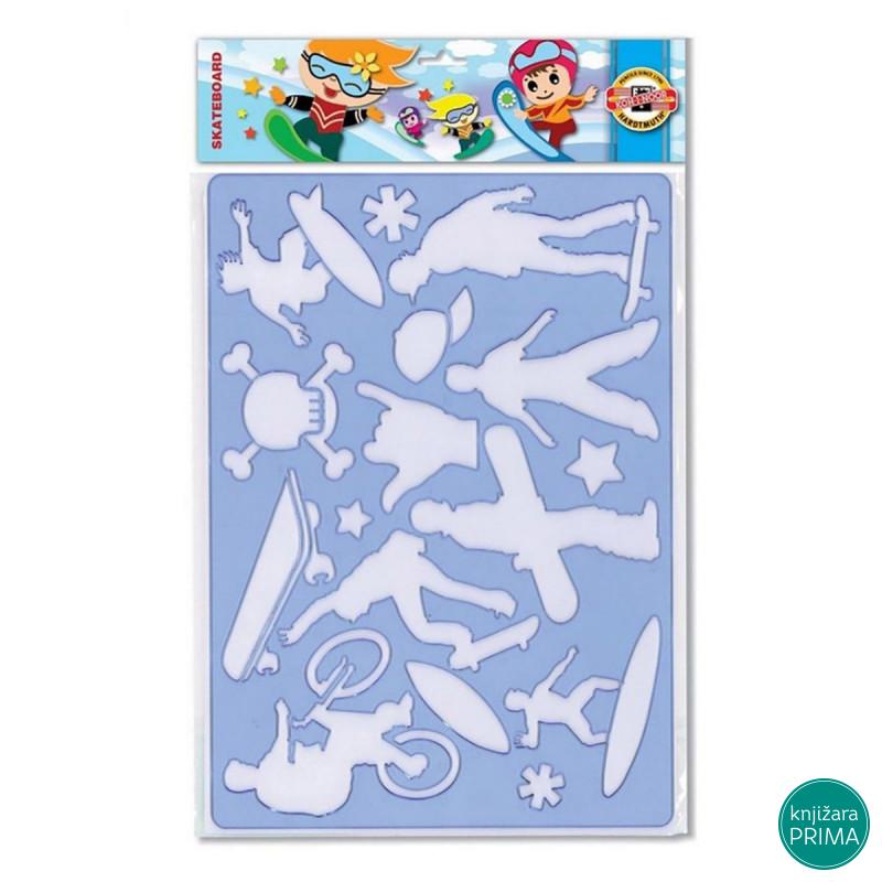 Šabloni za crtanje KOH-I-NOOR skejt i bicikle 