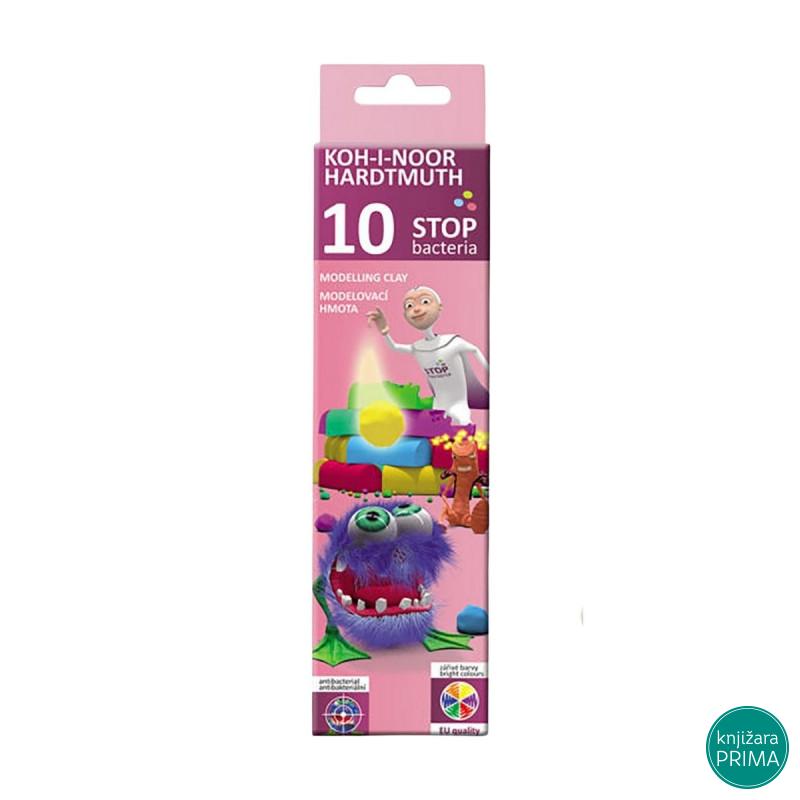 Plastelin KOH-I-NOOR 10 boja antibakterijski 
