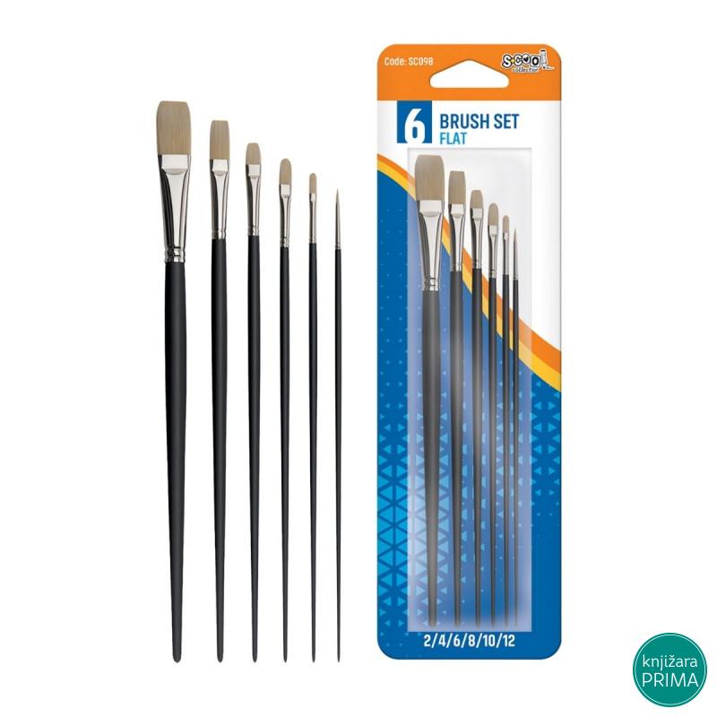 Set četkica za tempere SCOOL 