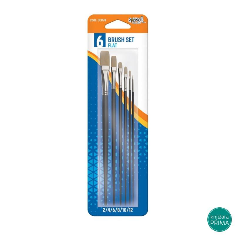 Set četkica za tempere SCOOL 