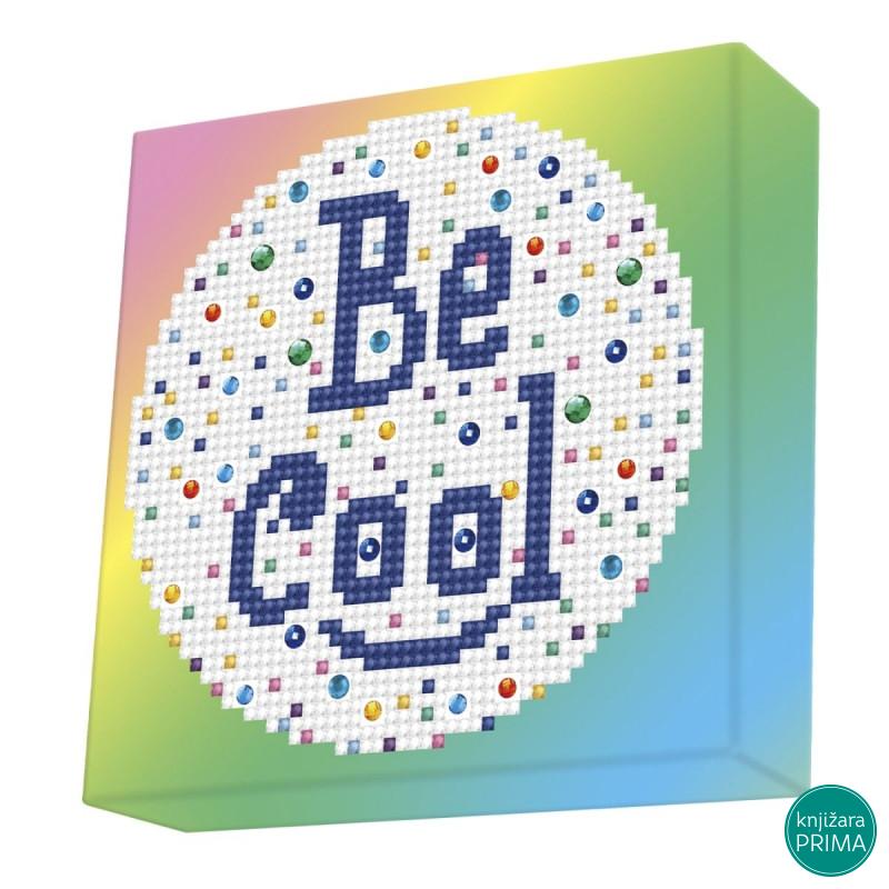 Ukrasi tačkicama DOTZIES platno 15x15 - Be Cool 