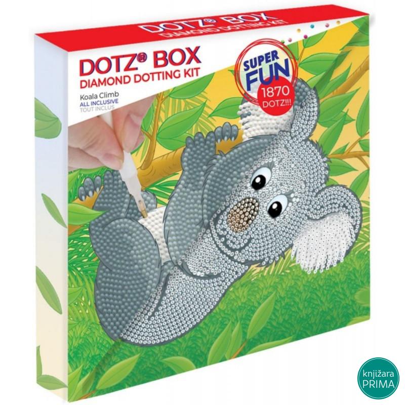 Ukrasi tačkicama DOTZIES platno 22x22 - Koala climb 